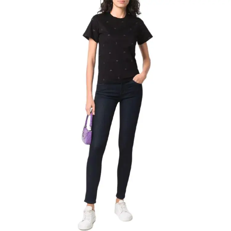 EMPORIO ARMANI J28 High waisted Super skinny Leg Jeans In A Viscose blend Denim-1