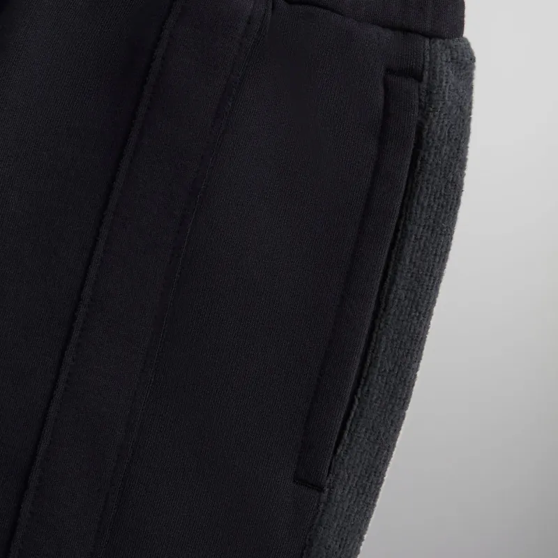 KITH FW24 Bryson Panelled Knitted Sports Pants Men's Ink-3