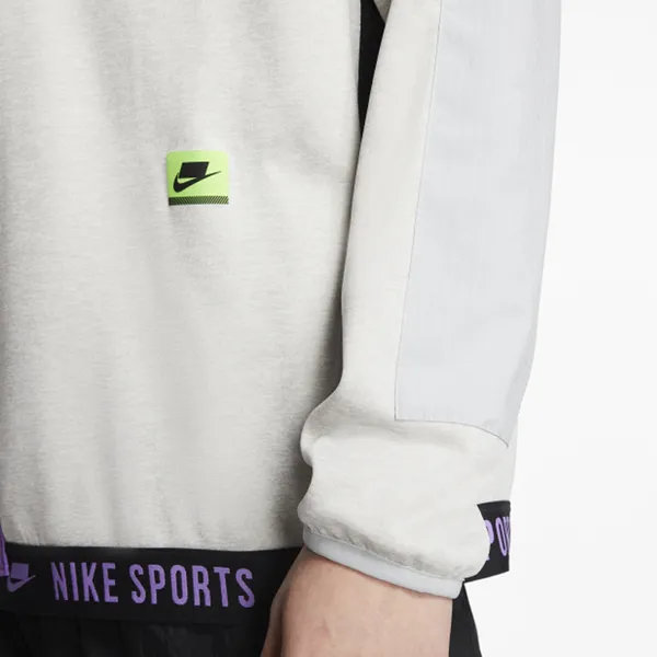 Nike Sweatshirts Men Heather Gray-3