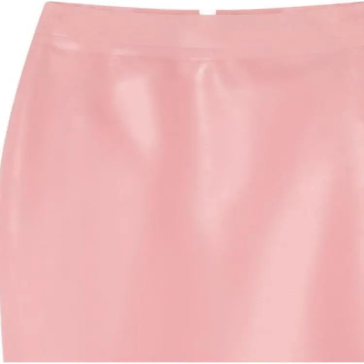 VERSACE Latex Skirt 'Pink'-4