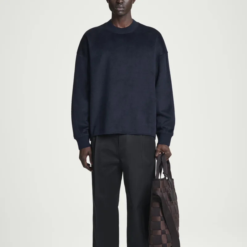 COS Sweaters Men Navy Blue-1