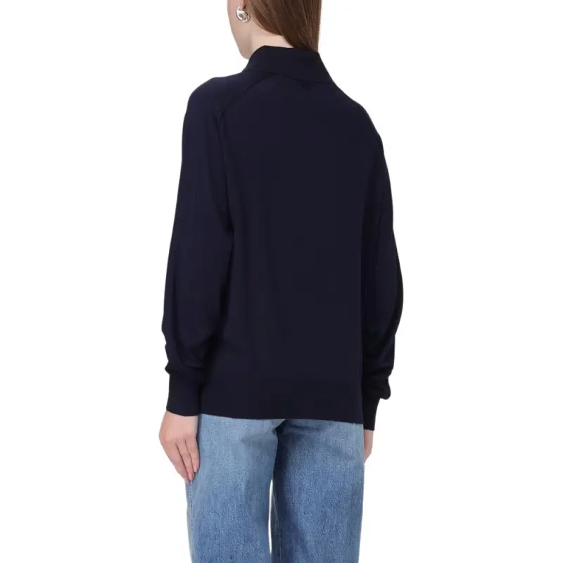 Bottega Veneta Tonal Stitched Ribbed Cuffs Polo Shirt-1