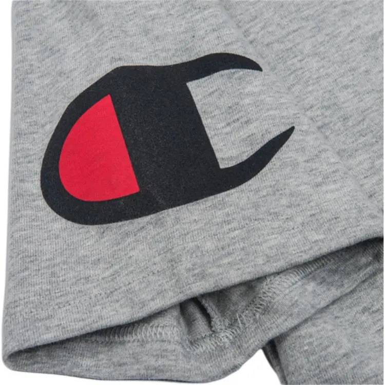 Champion T Shirt US Version Unisex Light Gray-3