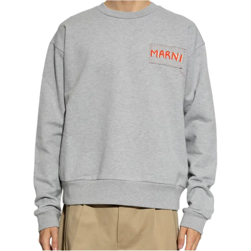 MARNI Dripping Flower Jersey Sweatshirt-4
