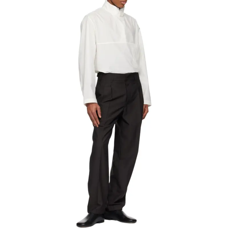 Lemaire High Neck Long Sleeved Shirt-3
