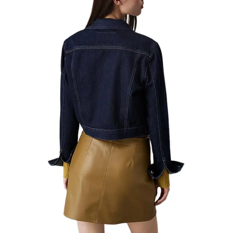CALVIN KLEIN Denim Jacket Women's Dark Blue-1