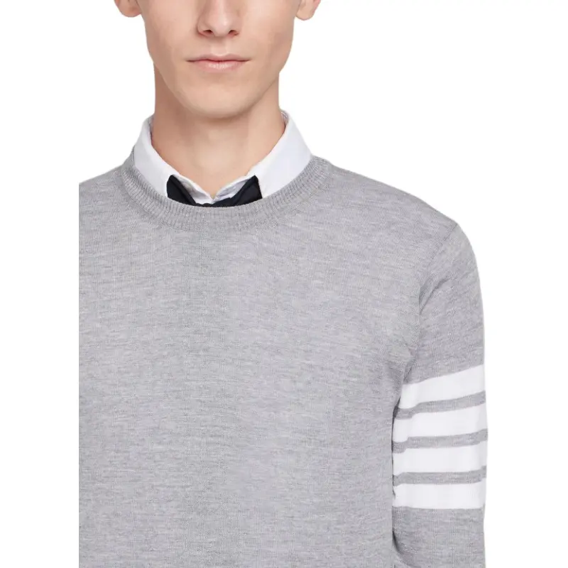 THOM BROWNE 4 Bar Striped Sweater-4