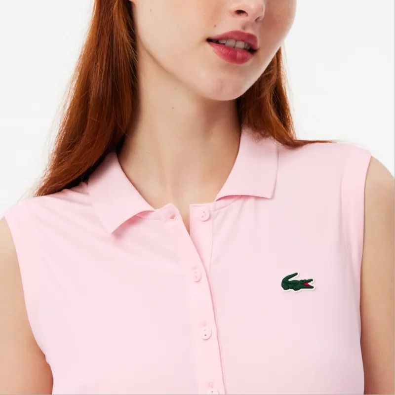 LACOSTE Polo Shirt Women's Light Pink-4