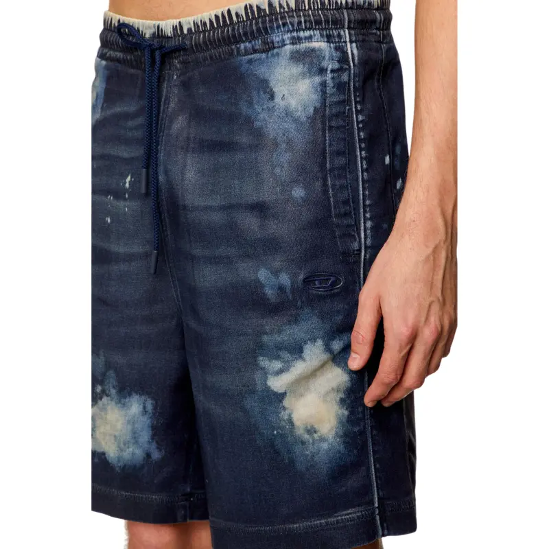 DIESEL Denim Shorts Men's Dark Blue-4