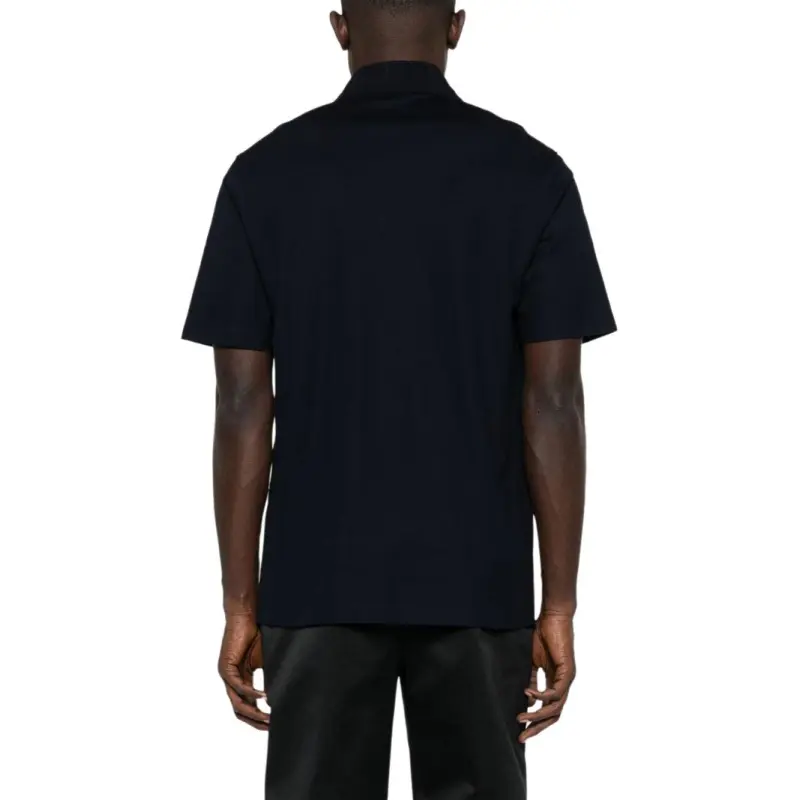 Ferragamo Jacquard pocket V neck Polo Shirt-2