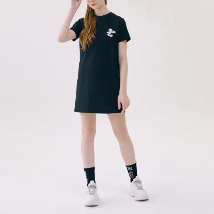 MLB New York Yankees Short Sleeved Dresses Women's Black-2