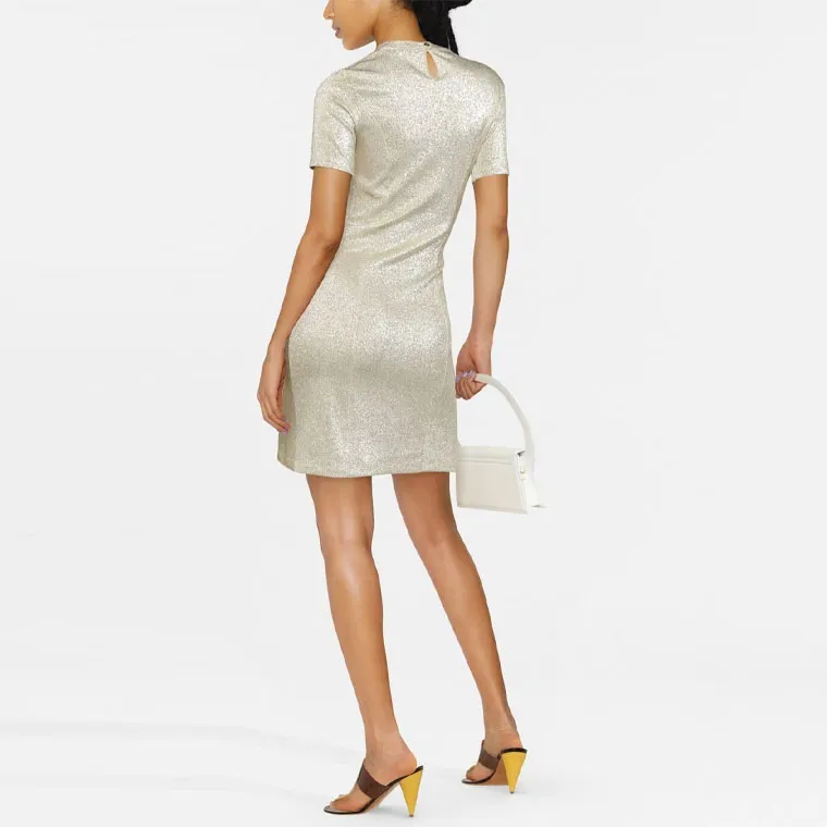 Paco Rabanne Side Buttoned Asymmetric Mini Dress-2