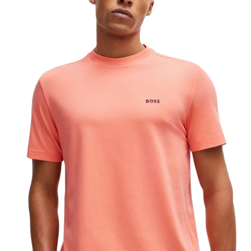 HUGO BOSS Logo print Cotton T shirt-5