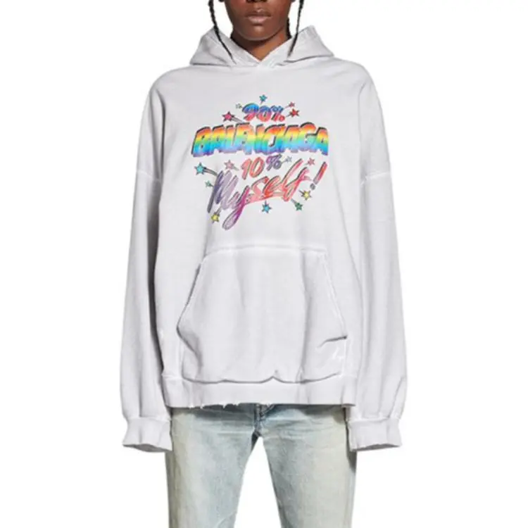 Balenciaga Graphic Printed Long Sleeved Hoodie-2