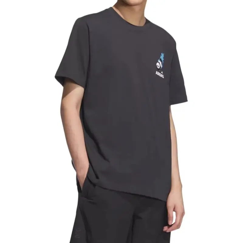 Adidas SS25 T Shirt Men's Carbon Black-2