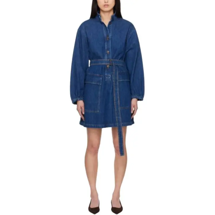 WEEKEND MaxMara Long Sleeved Dress Women's Blue-1