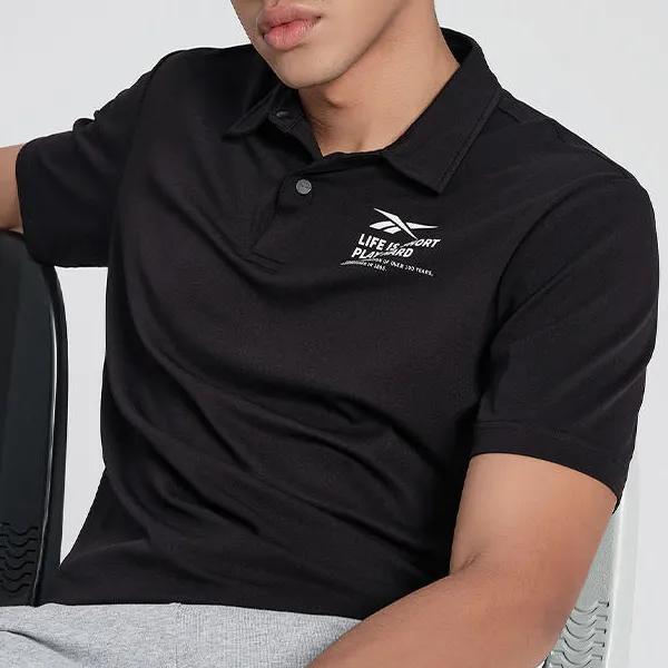 Reebok Polo Shirts Men Black-4