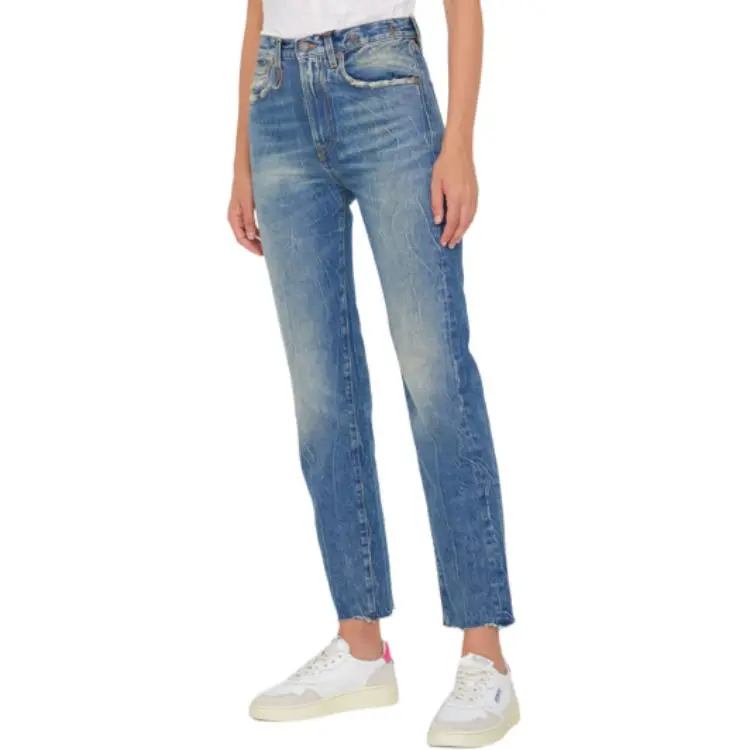 R13 Faded Cropped Jeans-5