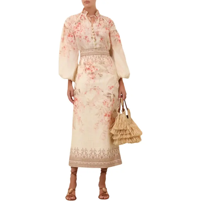 Zimmermann Illuminate Pencil Midi Skirt-2