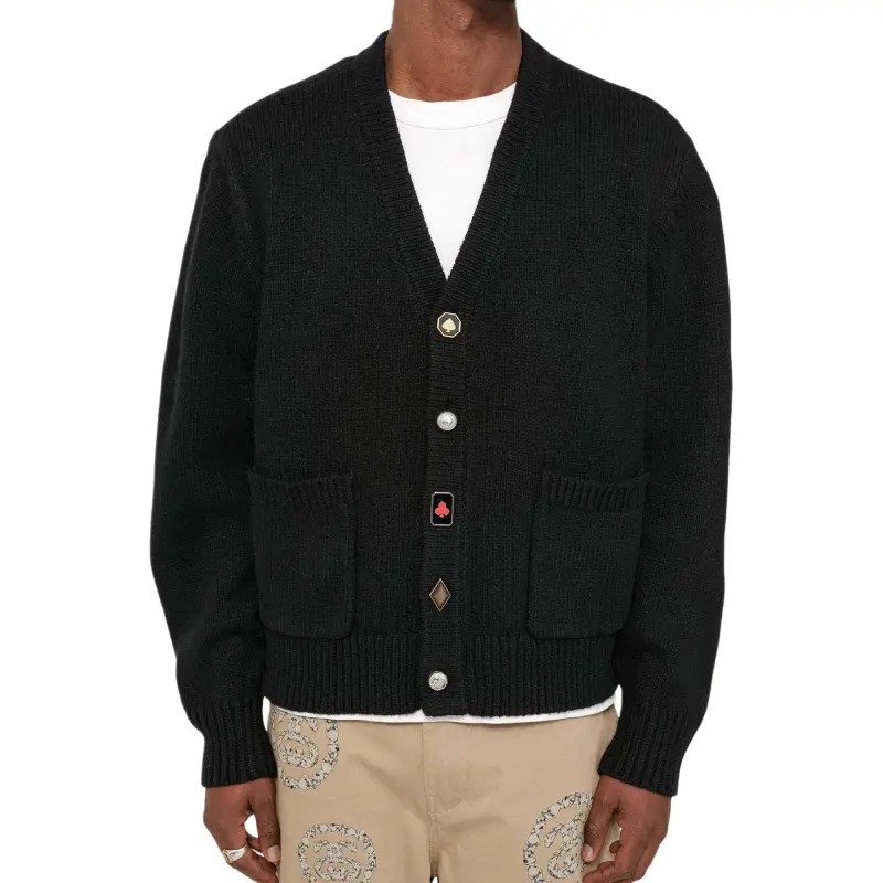 Denim Tears X Stussy Playing Card Suits Cardigan-6