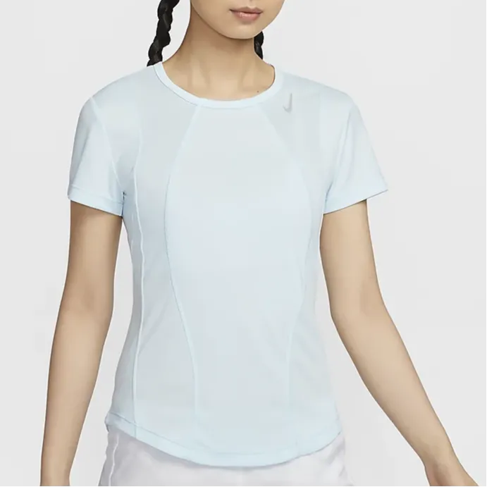 Nike Set in Sleeve T Shirt Women's Light Armory Blue-3