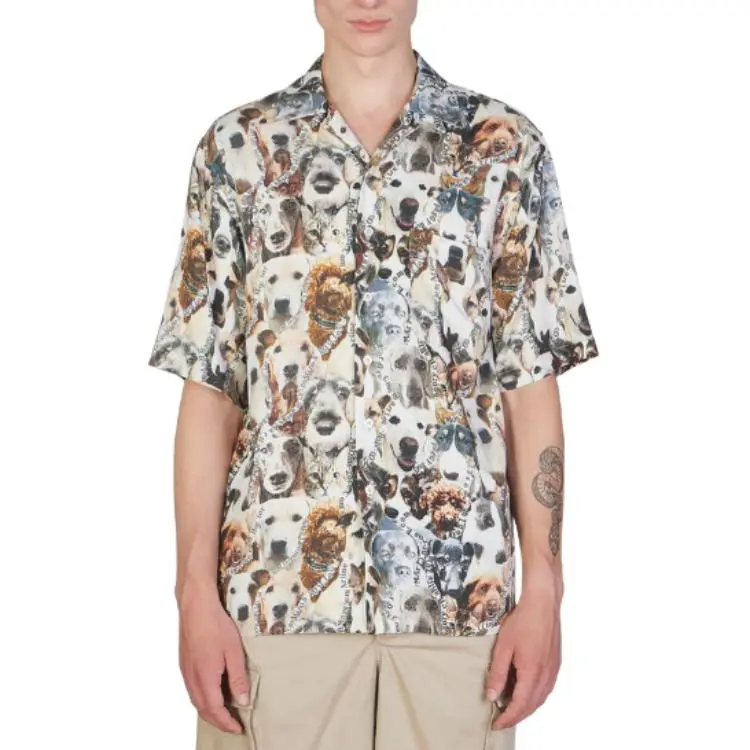 Martine Rose Pet print Short sleeved Shirt-4