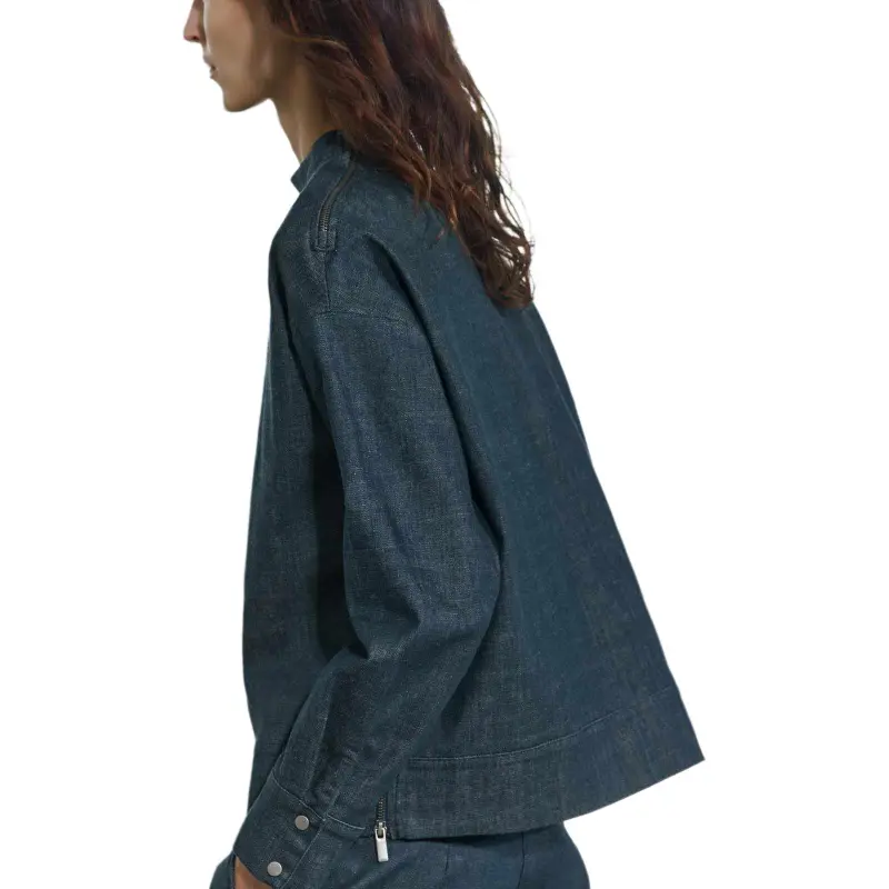 ZARA ZW Series Shirt Women's Dark Blue-2