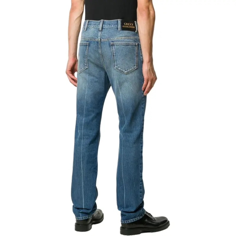 GUCCI Jeans Men Blue-3