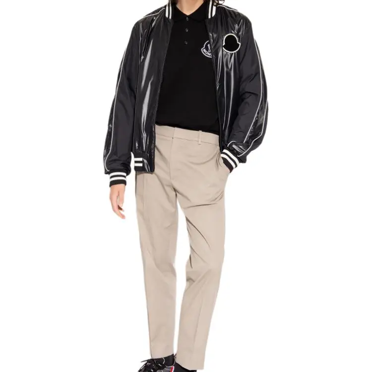 Moncler SS22 Polo Shirt Men's Black-3