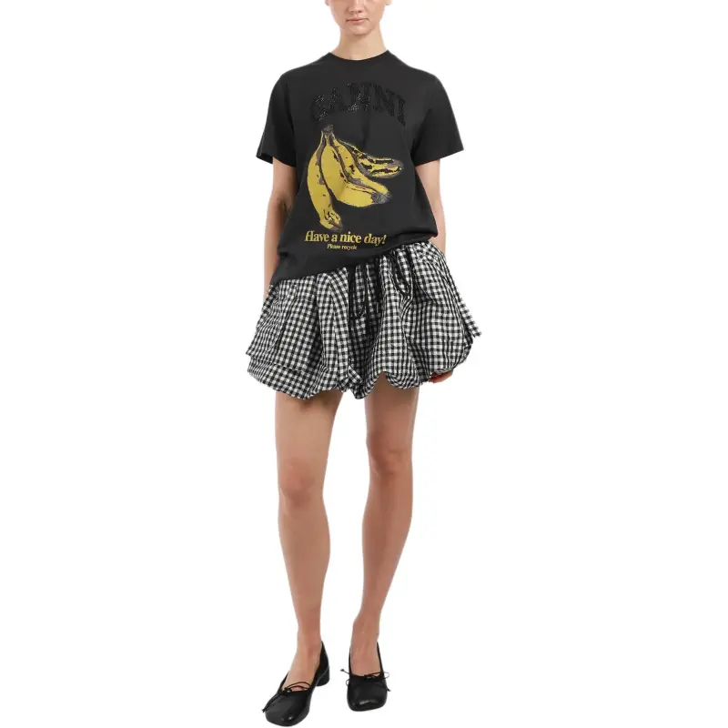 GANNI Banana print T shirt-2