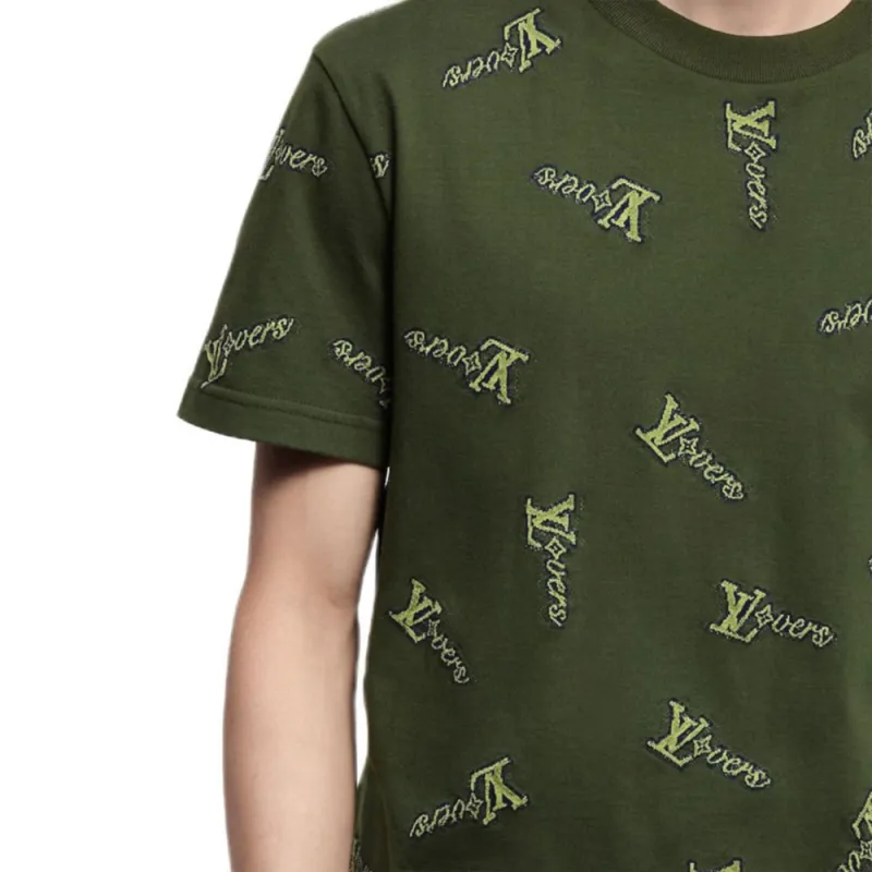 LOUIS VUITTON Jacquard Cotton T Shirt-5
