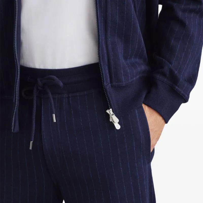 Brunello Cucinelli Drawstring Pinstripe Pants-4