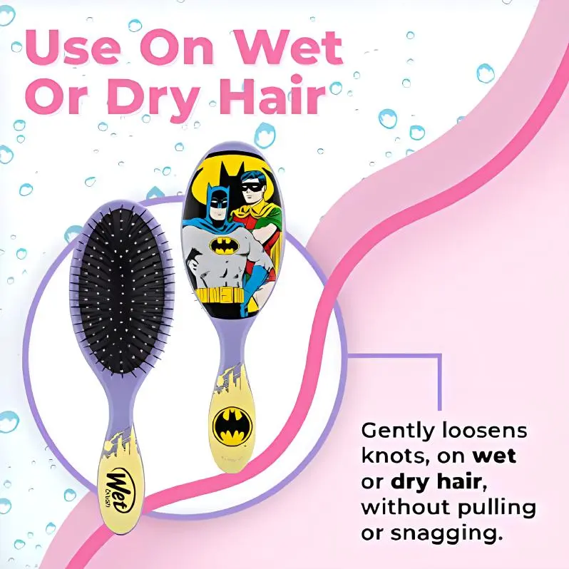WET BRUSH Batman And Robin Air Cushion Comb Hair Styling 1 Pack-1