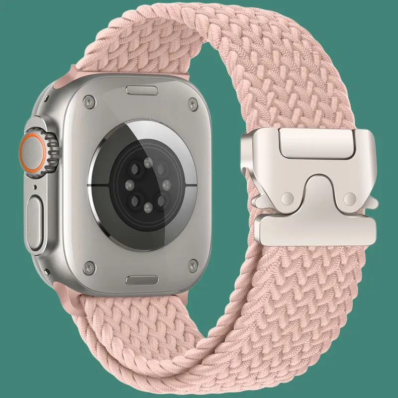 MSSM IWatch S10/S9/8/7/6 Generation/5/SE/ultra Apple Compatibility Watch Band 180mm 46 Watch Dial Nylon Material-21