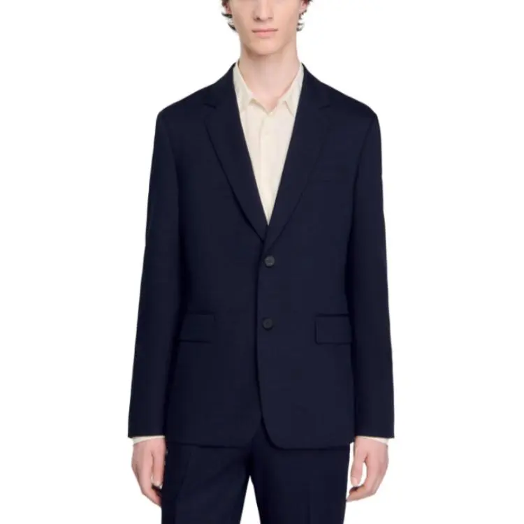 Sandro Micro Tweed print Blazer-2