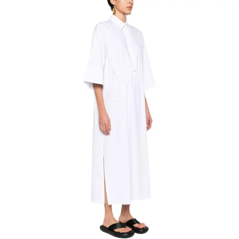 'S MAX MARA Gathered Drawstring Dress-3