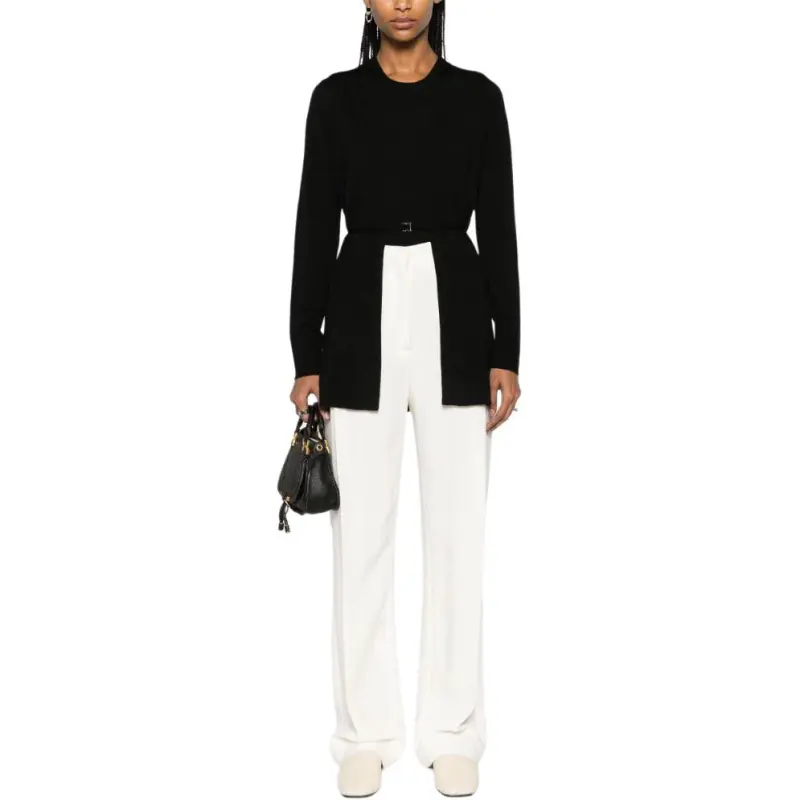 Chloé Belted Long Sleeved Cardigan-2