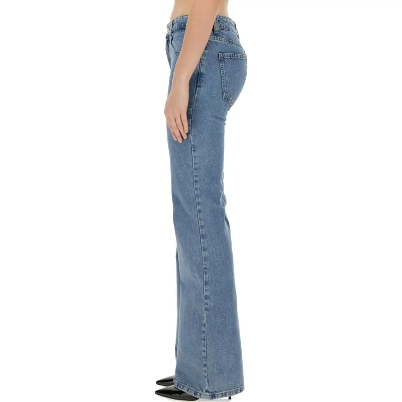 MOSCHINO Jeans Low Rise Washed Denim Jeans-2