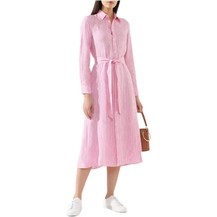 Polo Ralph Lauren Long-Sleeved Dresses Women's Pink-3