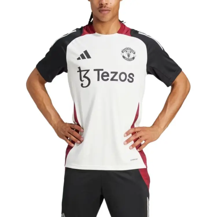 Adidas Tiro 24Manchester United Training Soccer Jersey Men's Ecru/Black-2