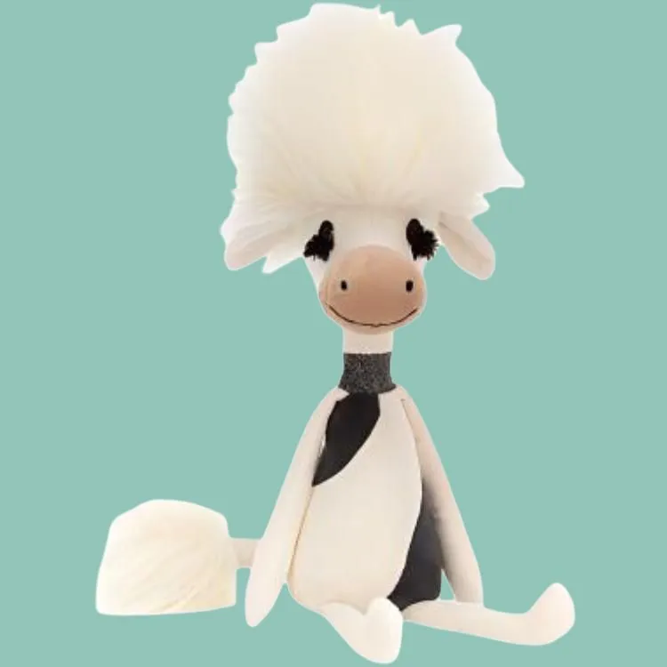 JELLYCAT Farm Animal Collection Elegant Bonny Cow Dolls Plush Doll 35cm High-1
