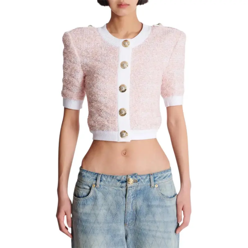 BALMAIN Cropped Cardigan-1