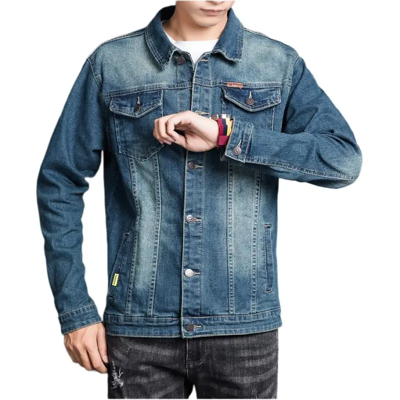 PIERRE CARDIN Denim Jacket Men's Blue-4