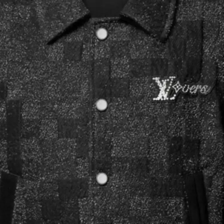 LOUIS VUITTON Mix Leather Varsity Blouson-5