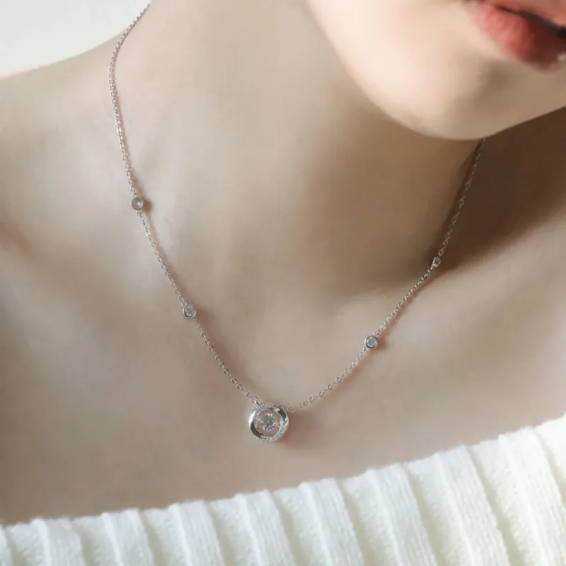 LYUMIN S925 Sterling Silver Necklaces Women's-3