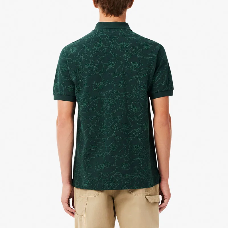 LACOSTE Imprimé Fleurs Polo Shirt-2