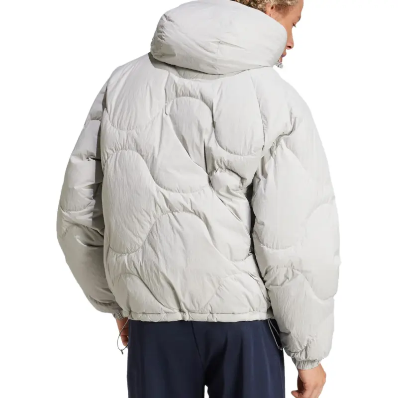 Adidas Down Jacket Unisex Light Gray-3