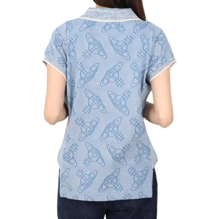 Vivienne Westwood Orb Logo-print Organic Cotton Polo Shirt-4
