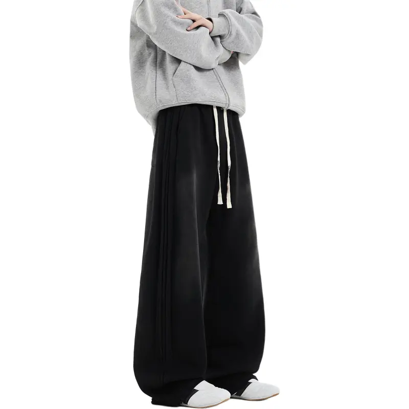 GRAMICA Casual Pants Unisex Black-1