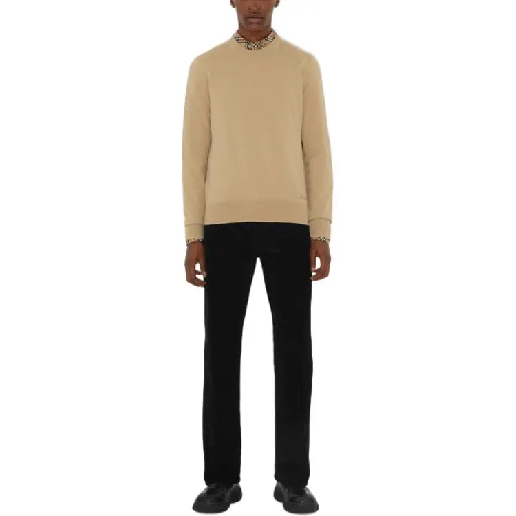 Burberry Logo embroidered Cashmere Jumper-1